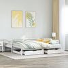 vidaXL Tagesbett Ausziehbar mit Schubladen ohne Matratze Weiß 90x190cm 3302147 Bild 3