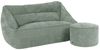 icon Sitzsack Sofa aus Chenille „Cecilia" mit Sitzpouf „Milano", Made in Germany, für Erwachsene, XXL Sitzsack Bild 5