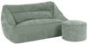 icon Sitzsack Sofa aus Chenille „Cecilia" mit Sitzpouf „Milano", Made in Germany, für Erwachsene, XXL Sitzsack Bild 4