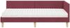 vidaXL Eckbettgestell mit Matratze Sonstiges 2 pcs Grau Stoff 3393752 Bild 5