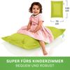 Green Bean® Kinder-Sitzsack 70x100cm & 70 Liter EPS-Perlen Füllung - Indoor & Outdoor Bean Bag Sitzkissen - Hellgrün Bild 2