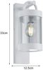 LED Außenwandleuchte Laterne im Landhausstil, Weiß, Höhe 33cm Bild 4