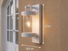 LED Außenwandleuchte Laterne im Landhausstil, Weiß, Höhe 33cm Bild 4