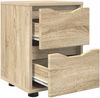 vidaXL Nachttische 2 pcs Sonoma-Eiche 30,5 x 30 x 43 cm Holzwerkstoff 888802 Bild 5