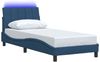 vidaXL Bettgestell ohne Matratze "Hanko" Blau 90x200 cm Stoff 3310439 Bild 5