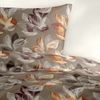 Bettwäsche Bierbaum Biber 4136-81 Blätter nuss caramel orange 135x200 Bild 5