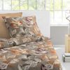 Bettwäsche Bierbaum Biber 4136-81 Blätter nuss caramel orange 135x200 Bild 3