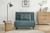 riess-ambiente Relaxsessel SMART MULTIFUNCTION 100cm petrol - Samt, Bettfunktion, mit Kissen (Einzelartikel, 1-St), ausziehbare Schlafgelegenheit - ideal für Wohn- oder Gästezimmer Bild 4