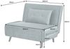 riess-ambiente Relaxsessel SMART MULTIFUNCTION 100cm petrol - Samt, Bettfunktion, mit Kissen (Einzelartikel, 1-St), ausziehbare Schlafgelegenheit - ideal für Wohn- oder Gästezimmer Bild 3