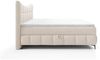 Boxspringbett Schlafzimmerbett CHARLES PREMIUM 140x200cm Stoff Aragon Creme Bild 4