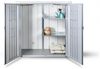 Biohort Terrassenschrank Romeo M: 132 x 57 x 140 (b x t x h) cm, silber-metallic Bild 3
