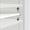 Yaheetech Badezimmerschrank Bodenschrank mit 1 offene Ablage & 2 Schubladen & 1 Verstellbarem Einlegeboden Standschrank fürs Badezimmer/Wohnzimmer/Küche/Flur Weiß Bild 5