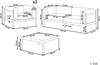 Lounge Set FERRETTI Helles Beige Bild 2