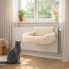 belviona Katzen-Heizkörperliege, kuschelig, stabil & warm, gemütlicher Schlafplatz für Katzen bis 8 kg, creme Bild 2