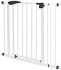 ECD Germany Türschutzgitter Treppenschutzgitter ohne Bohren mit Selbstschließend und Metall-Gitter, Absperrgitter Weiß beidseitig schwenkbar 75-85 cm Türgitter Bild 5
