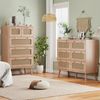 Simurq Kommode mit 5/6 Schubladen, Sideboard für Wohnzimmer Schlafzimmer Bild 3