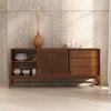 IDIMEX Sideboard ADAMO, Kommode 175 cm aus Massivholz mit Lamellenschiebetüren Kastanie Finish Bild 3