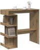 Bartisch, Stehtisch, Bistrotisch mit Regal Artisan-Eiche 100x48x101,5 cm Bild 3