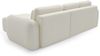 Ecksofa Schlafsofa Sofa GASTON in Stoff Puente Ecru Ottomane Rechts Bild 3