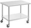 Royal Catering Arbeitstisch 70 x 100 cm Rollbarer Edelstahltisch Gastrotisch Edelstahl 155 kg Bild 4
