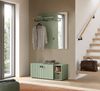Garderobenkombination (B/H/T: 106x192x37 cm) in Smoke Green Nachbildung Bild 5