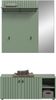 Garderobenkombination (B/H/T: 106x192x37 cm) in Smoke Green Nachbildung Bild 2