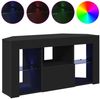 vidaXL Eck-LED-TV-Schrank Schwarz 100 x 40 x 50 cm Holzwerkstoff 889796 Bild 4