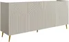 Vente-unique - NORSIM Sideboard Holz, Platte Beige - B 38 cm x H 85 cm x L 200 cm Bild 3