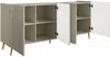 Vente-unique - NORSIM Sideboard Holz, Platte Beige - B 38 cm x H 85 cm x L 200 cm Bild 4