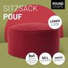 Lumaland 'Comfort Line' Sitzsack-Hocker, Indoor, Polyester rot, 45 x 45 x 25 cm, 50 l Bild 2