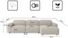 Kaiser Möbel Ecksofa Ecksofa Cursal L-Form – modular, modern, unvergleichlich bequem, Einzelsofa Bild 2