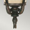 Außeneuchte, Kettenlaterne, Stahl Glas, H 50 cm, Bronze Bild 4