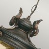 Außeneuchte, Kettenlaterne, Stahl Glas, H 50 cm, Bronze Bild 3
