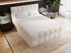 GrainGold Boxspringbett mit Bettkästen ALICANTE, Modern Bett mit Kopfteil, 200x200 cm, Beige (1x Bett + 1x Topper) Bild 2