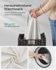Songmics Wäschekorb handgeflochten, Rattan Schwarz, 90L 46 x 33 x 60 cm Bild 4