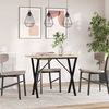 vidaXL Esstisch X-Gestell 100x50x75,5 cm Massivholz Kiefer & Stahl 3282763 Bild 3