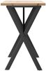 vidaXL Esstisch X-Gestell 100x50x75,5 cm Massivholz Kiefer & Stahl 3282763 Bild 5