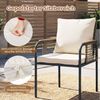COSTWAY Balkonset, (3-tlg), Garten-Lounge-Set aus Rattan, mit Kissen Bild 4