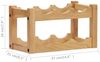 vidaXL Weinregal für 6 Flaschen 37 x 21 x 21 cm Eiche Massivholz 289201 Bild 5