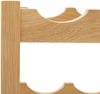 vidaXL Weinregal für 6 Flaschen 37 x 21 x 21 cm Eiche Massivholz 289201 Bild 4