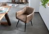 Stuhl Echtleder 54x61x76 beige IRON LABEL #12 Bild 2