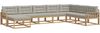 vidaXL Outdoor-Sofagarnitur 8 pcs Weiß und Hellgrau 3386860 Bild 2