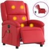 vidaXL Massagesessel Elektrisch Rot Kunstleder 3204224 Bild 2