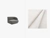 Micadoni Eckmodul Miley 1-Sitzer Rechts Boucle Baloo Weiß Bild 1