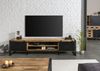 TV-Board Mango 240x45x55 natur klar lackiert / Metall schwarz BLACKBURN #555 Bild 4