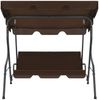vidaXL Hollywoodschaukel Kaffeebraun 170×110×153 cm 45351 Bild 3