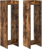 vidaXL Pflanzenständer 2 Stk. Geräucherte Eiche 30 x 30 x 100 cm 899571 Bild 2