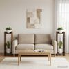 vidaXL Pflanzenständer 2 Stk. Geräucherte Eiche 30 x 30 x 100 cm 899571 Bild 4