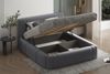 Polsterbett ROLF 160x200 mit Matratze, Bettkasten und Lattenrost. Farbe: VELUTTO 18 Bild 2