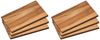Kesper Frühstücksbrett, Hartholz, (Set, 6-St), Holzbrettset für Frührück oder Brotzeit, aus Akazienholz Bild 3